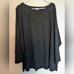 J.Jill Blouse, black, size 4X